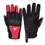 Tarmac Tex II Black Red Riding Gloves
