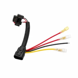 HJG Headlight Coupler Harness for New Royal Enfield Motorcycles 4-Pin RE Male to H4 Female Headlight Adapter Coupler for Royal Enfield | Plug-and-Play Wiring Harness Converter for Classic 350 Reborn, Hunter, Meteor, Himalayan 450 | No Wire Cutting
