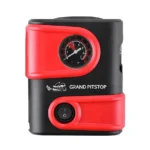 Electric Tire Inflator Air Compressor Pump for Car, Motorcycle, Balls and Mattress - Red