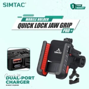 Simtac quick lock jaw grip pro+ with charger & vibration damper (JQLC2-PRO)