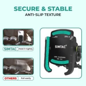 Simtac super grip with vibration damper & USB-A charger (MHC3-PRO)