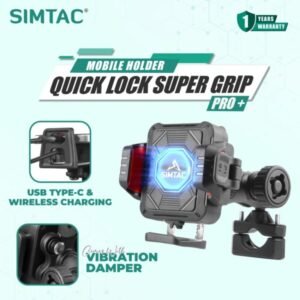 Simtac quick lock super grip pro+ with charging & vibration damper (SQL2-WC-PRO)