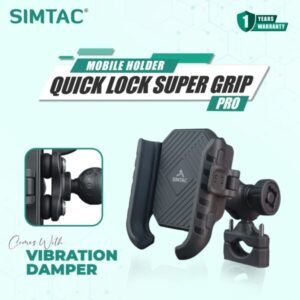 Simtac super grip quick lock mobile holder with vibration damper (SQL1-PRO)