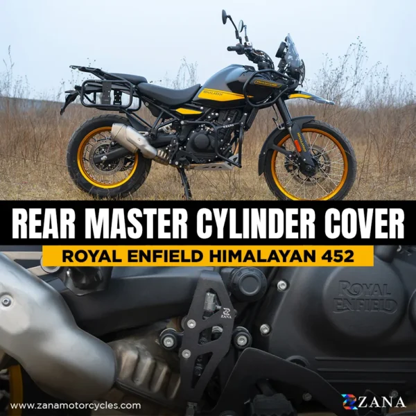 Zana-ROYAL-ENFIELD-Himalayan-450-Bike-Protection-Brake-Protector-Zana-REAR-MASTER-CYLINDER-COVER-ALUMINIUM-BLACK-T-1-FOR-HIMALAYAN-450