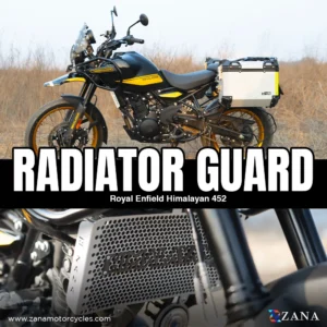 Zana- RADIATOR GUARD WITH LOGO FOR HIMALAYAN 450 (ALUMINIUM SILVER)