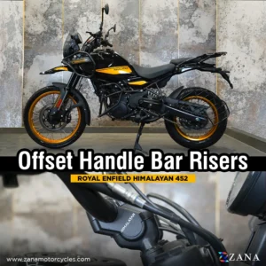 Zana- Offset Handlebar Riser for Himalayan 450 (Texture Black, Billet Aluminium)