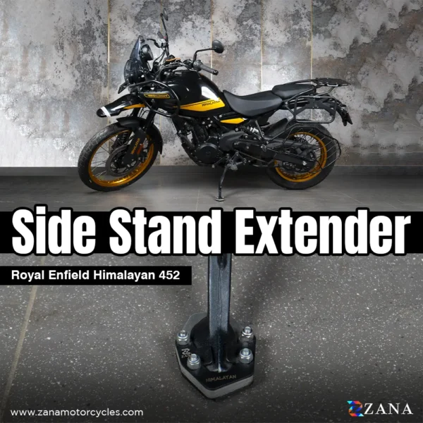 Zana-ROYAL-ENFIELD-Himalayan-450-Side-Stand-Support-Side-Stand-Extender-Zana-Side-Stand-Extender-for-Himalayan-450-Aluminium-Stainless-Steel-Not-Compatible-With-Himalayan-450-2026-Model
