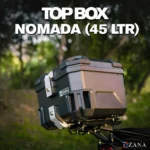 Zana- Universal Top Box Nomada (45 Ltr) Plastic With Backrest (Black)