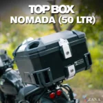Zana-Universal Top Box Nomada Plasitc (50 Litre) R-Flat Black With Backrest