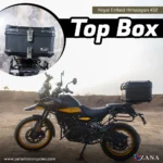 Zana- Universal Top Box Plastic (55Ltr) L-flat Black With Back Rest Cushion