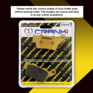 Ceramic Brake Pads For KTM 390 Duke (2014 Onwards) - Rear - CRM359 - 1 Set | Smooth Braking | Heat Resistant | Long Life | Disc Friendly