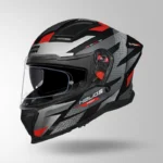 STUDDS - HELIOS D2 CIRCUIT DECOR MATT BLACK & RED