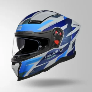 STUDDS - HELIOS D2 CIRCUIT DECOR MATT GREY CHAMELEON BLUE/GREEN