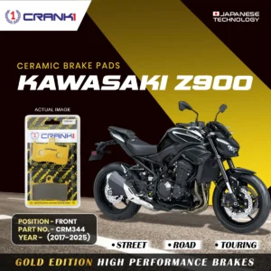 Ceramic Brake Pads For Kawasaki Z900 (2017-2025) - Front - CRM344 - 2 Sets | Smooth Braking | Heat Resistant | Long Life | Disc Friendly